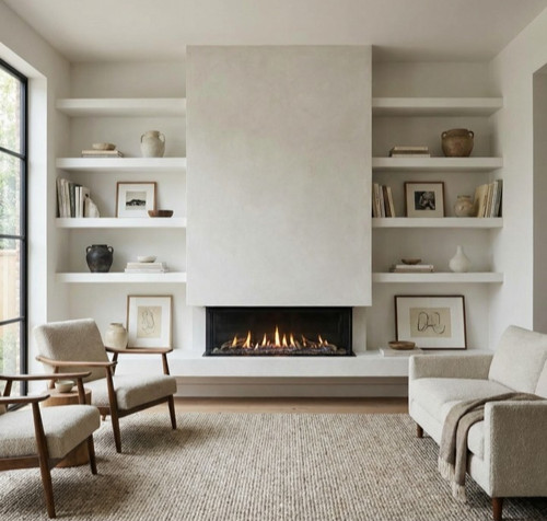 Floating alcove shelves - , mdf