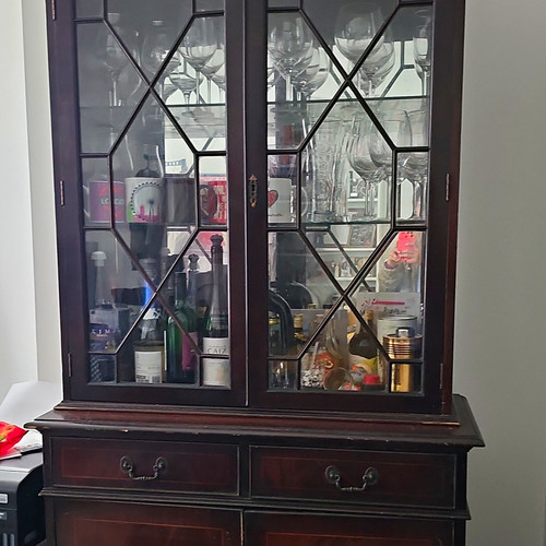 Brown wood glass - brown, &
