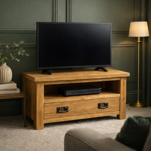 Oak unit with drawer - oak, –