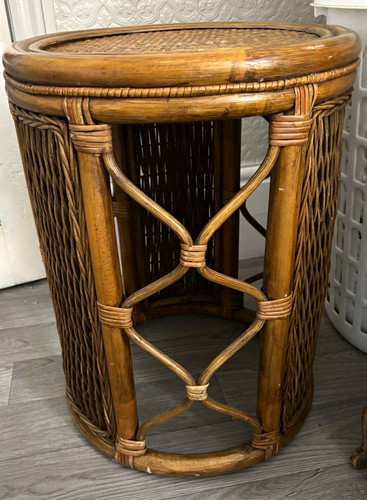 Round rattan bamboo - round,