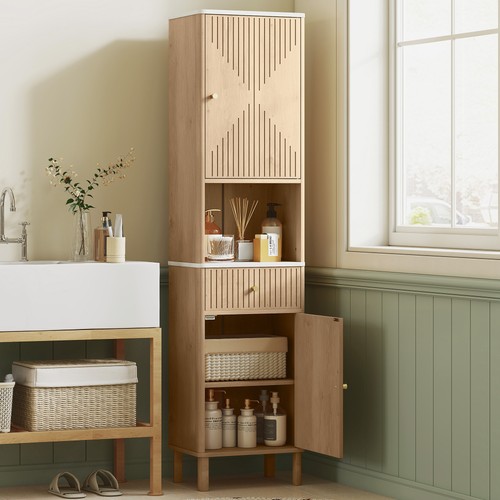 Tall bathroom cabinet with - tall,