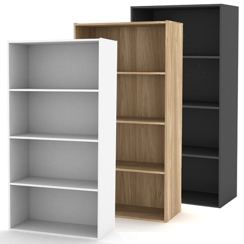 Tier wide wooden bookcase - tier,