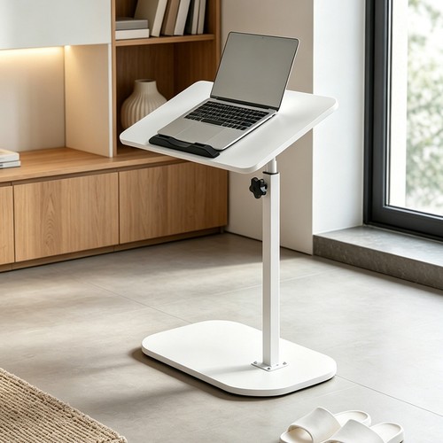 Shaped sofa side end table - c-shaped,
