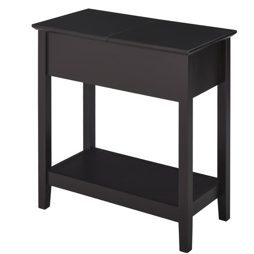 Homcom end table narrow - homcom, table,