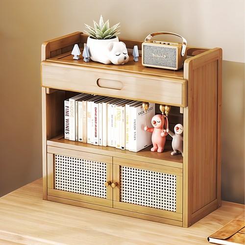 Small wooden desktop bookshelf - wooden,