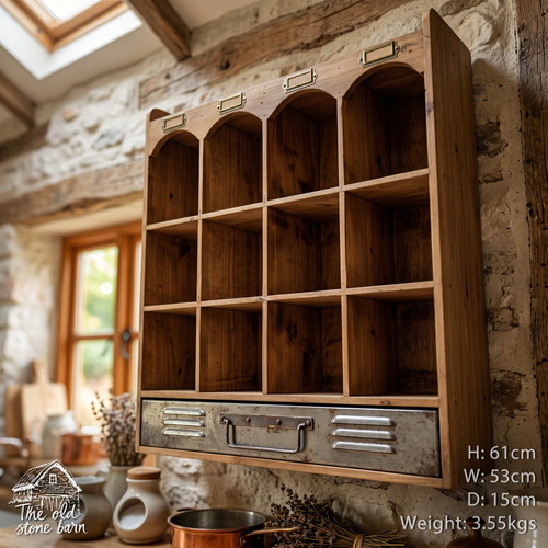 Pigeon hole rustic cabinet - pigeon,