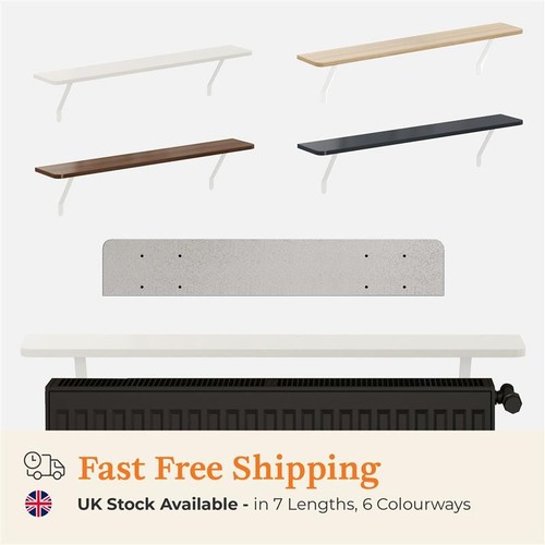 Radiator shelf with - with, foil