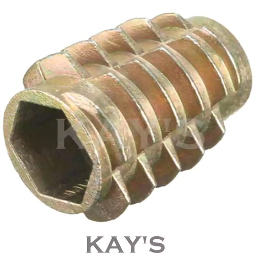 Threaded wood inserts hex - wood,