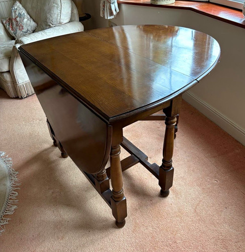 Wood oval drop leaf - wood, drop-leaf