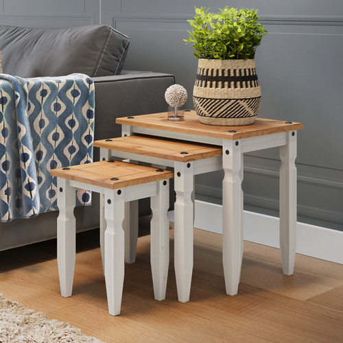 Corona nest tables white - corona,