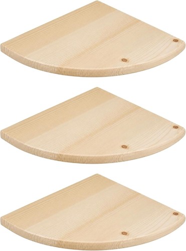 Set natural wood corner - set, 3