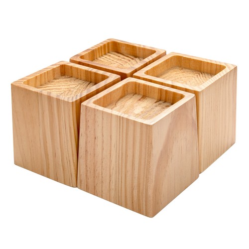 Wood bed risers - inch,, solid