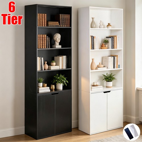 Tier bookcase with door - bookcase,