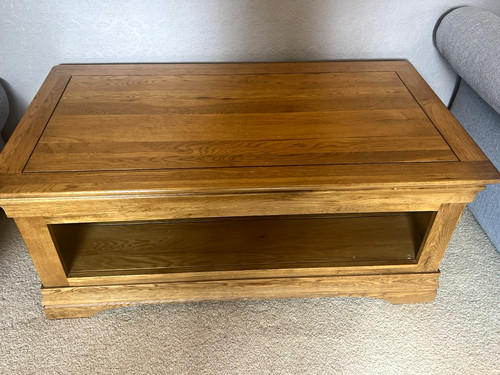 Oak rectangular coffee table - oak,