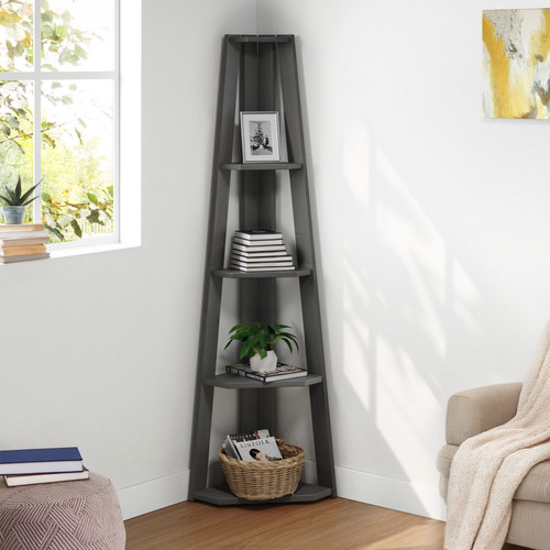 Corona bookcase corner ladder - bookcase,