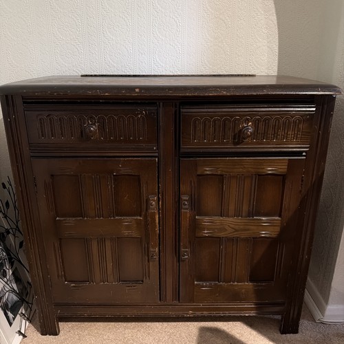 Antique solid oak - oak, sideboard