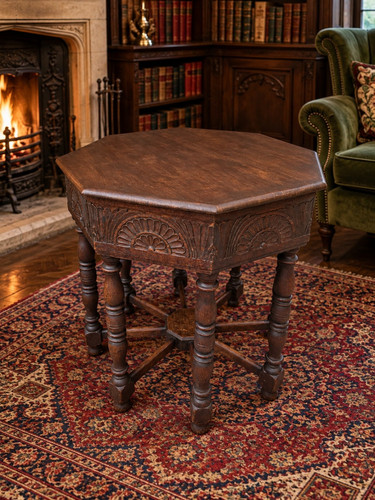 Vintage jacobean revival oak - jacobean,