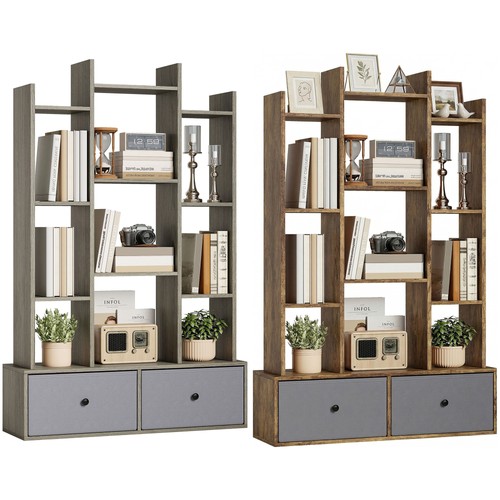 Homcom tree bookshelf tier - homcom, bookshelf,