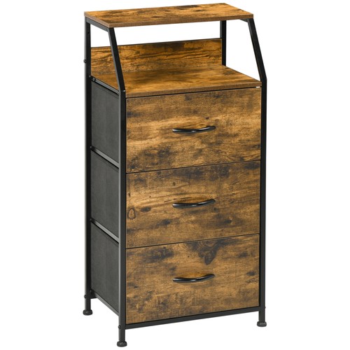 Homcom industrial drawers - homcom, 3