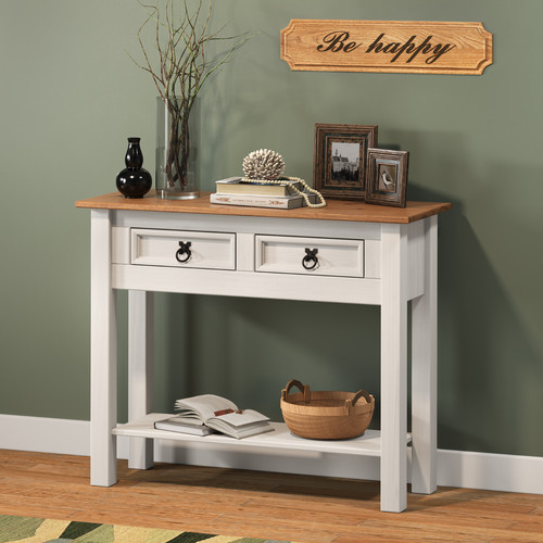 Corona console table - corona, white